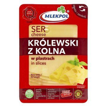 Сир Королівський нарізний, "Mlekpol Krolewski z kolna" 400 г С10 фото